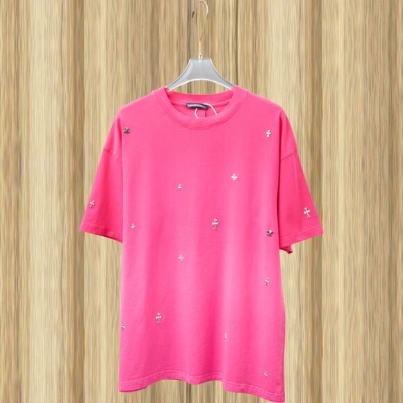 Chrome Hearts Crew Neck Short Sleeve T-Shirt Size: L - Picture 2 of 2